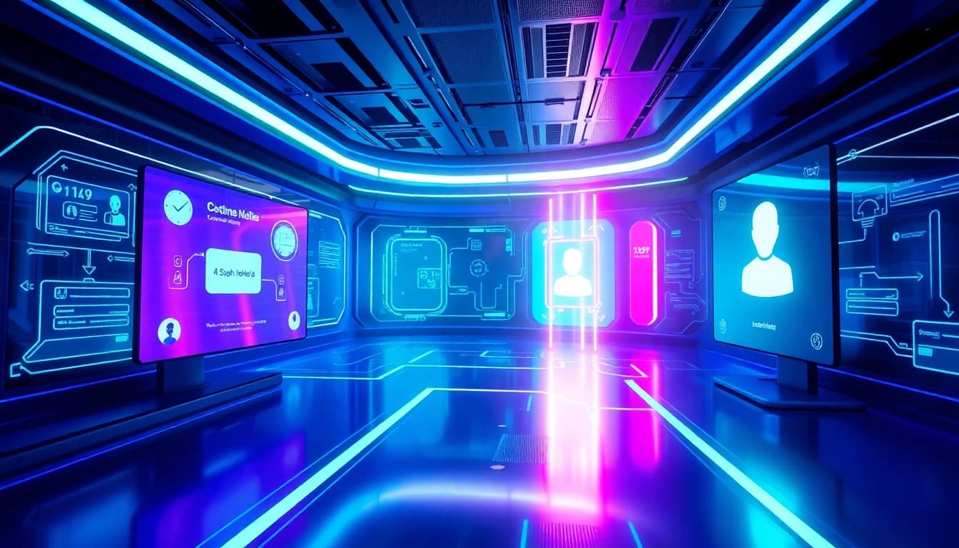 Engaging interaction with customizable crushon AI personalities in a futuristic setting.