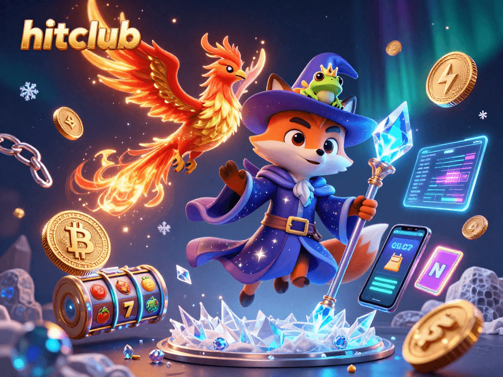 Engage with hitclub's magical casino experience featuring fantasy characters and vibrant gambling elements.