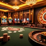 Exciting gaming scene at Nhà cái Lu88 with poker chips and roulette.