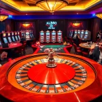 Experience the thrill of gambling with abc88.app in a vibrant casino setting featuring roulette and excited players.