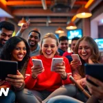 FFWIN players experiencing excitement and trust in a dynamic online gambling atmosphere