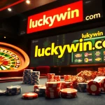 Engaging in a thrilling online gambling experience at luckywin com with vibrant casino visuals.