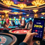 Players celebrating wins at 33WIN casino, highlighting vibrant gaming atmosphere and excitement.