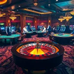 Engaging players at the vibrant s8 casino tables surrounded by thrilling games.