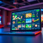 Engaging visual of 55DD online betting platform, showcasing games and user activity.