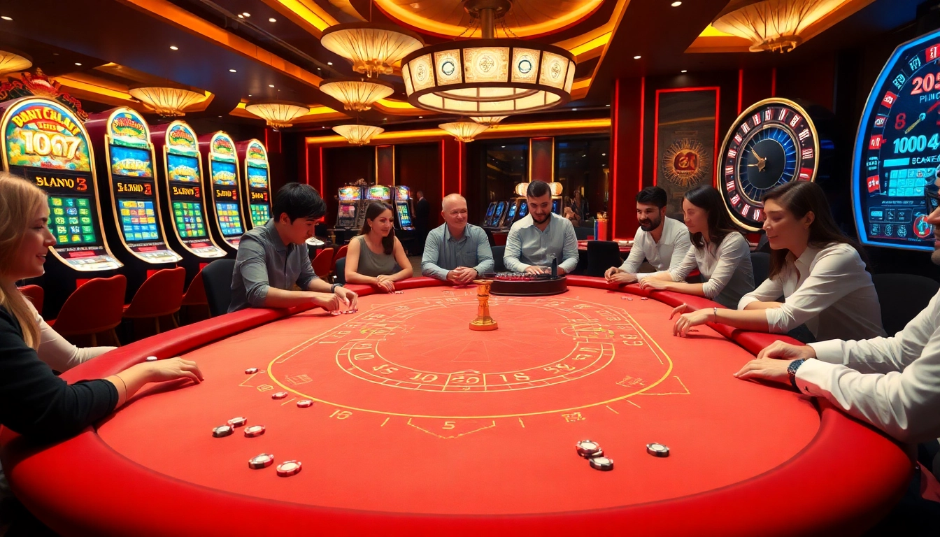 Experience thrilling bets at https://red88.hot/ with a luxurious Baccarat table scene showcasing excitement and strategy.
