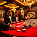 Experience high-stakes betting at five88 with a luxurious poker game scene.