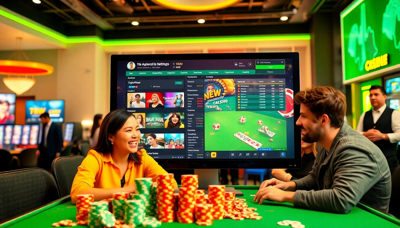 Exciting online gambling experience at https://789p.direct/ featuring diverse players and vibrant casino elements.