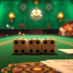The dynamic table setting for the game tài xỉu, showcasing a thrilling online gambling experience.