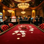 Experience the thrill of gambling at https://febet4.art/ with a vibrant casino scene featuring poker, roulette, and luxury.