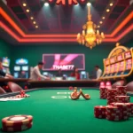 Gamblers enjoying an exciting game at Thabet77's luxurious online casino.