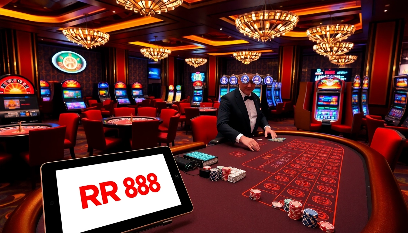 Exciting casino experience at RR 88, showcasing thrilling games and engaging players.