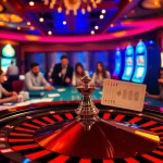 Excited players enjoying high-stakes games at AF88.com casino, showcasing roulette and poker action.