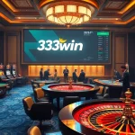 Engaging online casino environment showcasing 33win brand, vibrant gaming tables, and players in action.