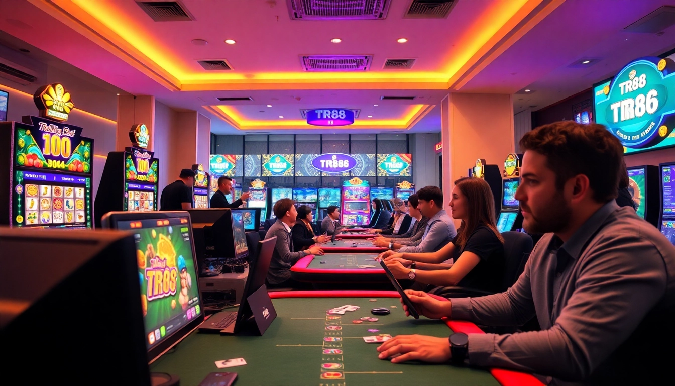 Experience the excitement of online gaming at https://tr88.gg/, featuring players engaged in diverse games.