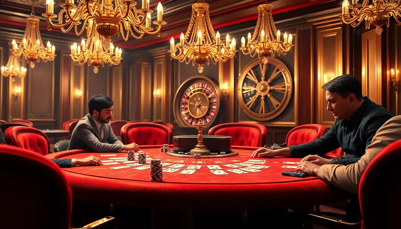 Experience the thrill of high-stakes gaming at https://2haywin.art/ with vibrant poker tables and avid gamblers.