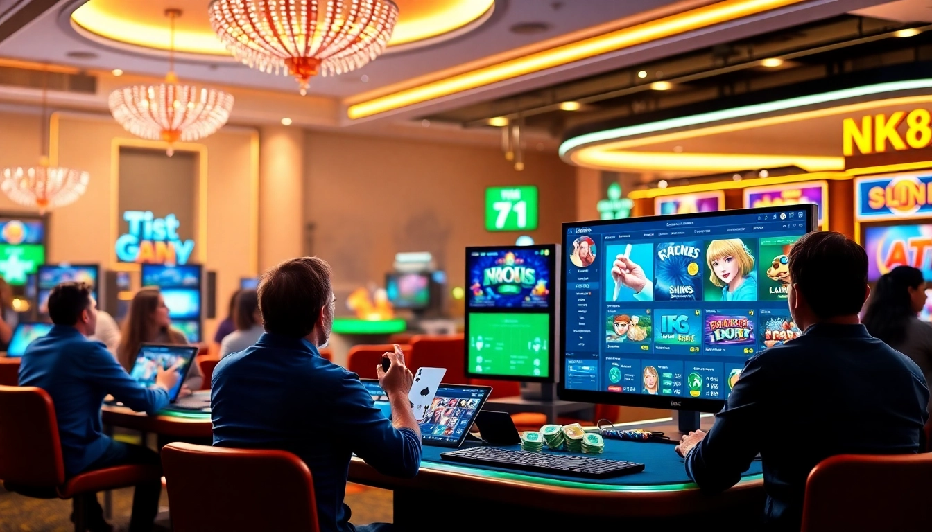 Experience the vibrant online gaming atmosphere of https://nk88.gg/ with thrilling casino games and engaging players.