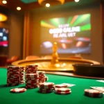 Experience the thrill of online gambling at https://gg88se.com/ with a stunning casino table scene.