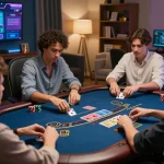 Engaging gameplay at VIN88 online blackjack table with players focused on strategies and interactions.