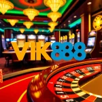 Experience the thrill of VK88 with vibrant casino tables and exhilarating gaming action.