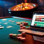Experience the excitement of 789BET with a luxurious casino scene featuring modern gambling elements.