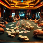Experience thrilling poker excitement at KJC PLANER-RESEARCH, showcasing luxurious gaming setups.