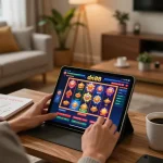 Person immersed in dn 88 casino app for an engaging online gaming experience