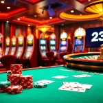 Experience thrilling gameplay at link 23win with vibrant casino tables and sparkling slot machines.