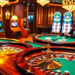 Experience the thrill of king79 at a luxurious casino table with poker chips and roulette.