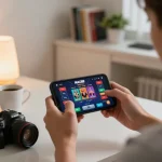 Experience LINK MAX88 through an engaging smartphone gaming session in a cozy setting