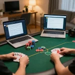 TOP88 online poker game with players engaged in strategic betting and friendly competition.