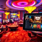 Winning big at the casino with tải go88 interface on display in a vibrant gambling scene.