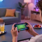 Engaging moment of mobile betting on man88a app with dynamic sports odds displayed