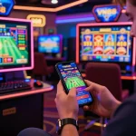 VN88 online gambling experience featuring bright casino game interfaces and sports betting odds, creating an engaging atmosphere.
