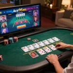 Experience the thrill of blackjack gameplay at Ace96au online casino.