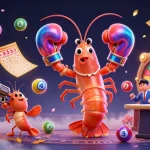 go8 energizes the gaming experience with vibrant lottery elements and dynamic characters in a 3D casino scene.