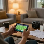 Cakhia app in use for football betting on mobile, illustrating modern gaming experience