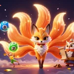 Engage with 8xx1's vibrant casino experience featuring enchanting characters and lively gaming elements.