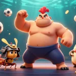 Engage in thrilling games at Hay88 with a massive sumo wrestler and action-packed elements.