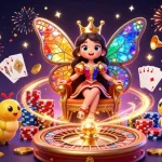 Experience link vào Red88 with vibrant casino elements and enchanting characters in this thrilling illustration.