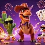 Experience the thrill of suncity casino games with vibrant characters and dynamic elements in 3D.