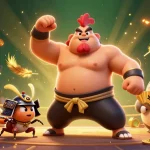 Engage in thrilling gaming at xx88com, featuring vibrant cartoon characters in an exciting casino arena.