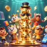 Bet on excitement with ok988 info as the vibrant totem pole character showcases animated casino accessories.