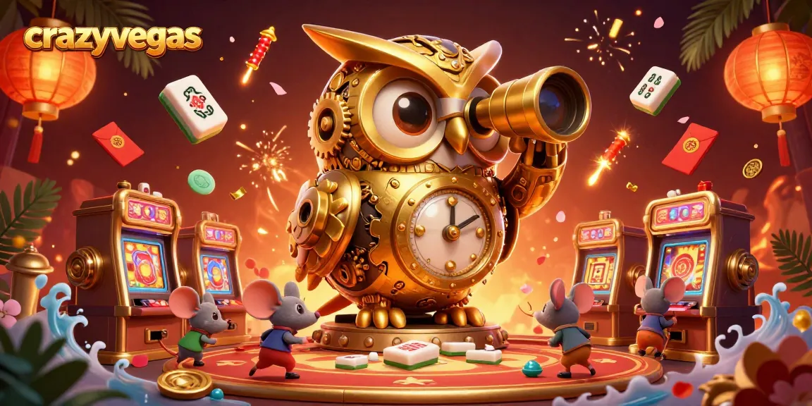 Experience high-stakes gameplay at crazyvegas with vibrant casino scene featuring animated characters and engaging elements.